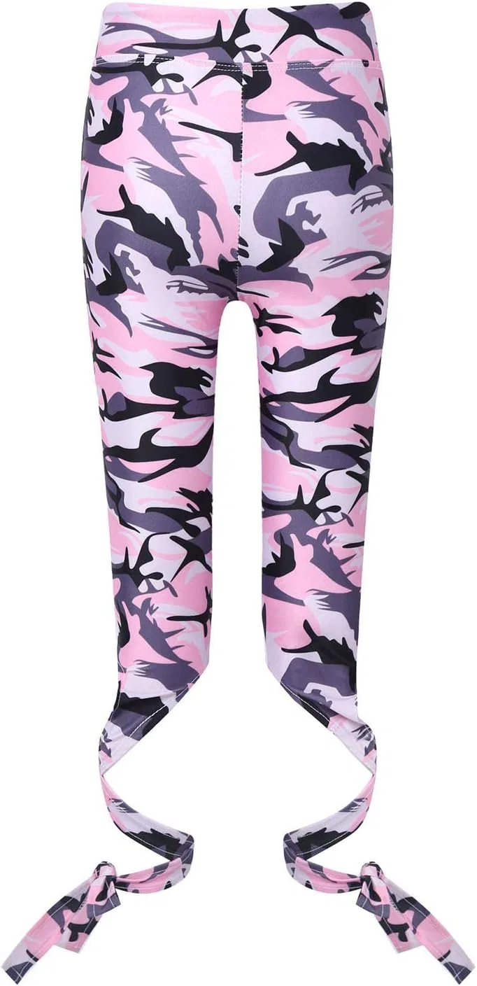 Детские леггинсы для активного отдыха Kaerm, Camouflage Pink — фото 3
