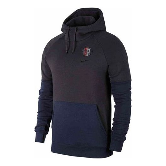 

Толстовка Nike Paris Saint-Germain Fleece Pullover Black Gray Blackgray, серый