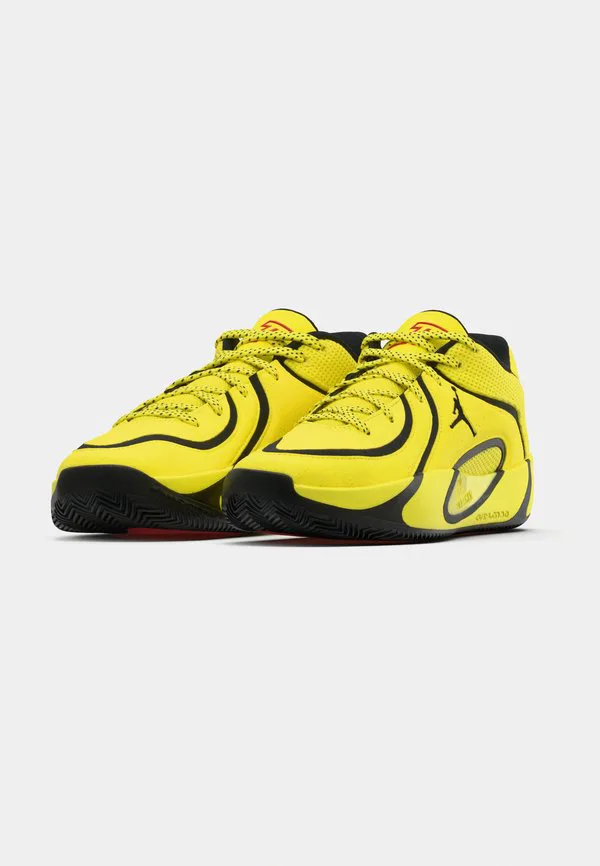 Баскетбольные кроссовки jordan tatum 4 Jordan, Sonic Yellow/University Red/Black — фото 3