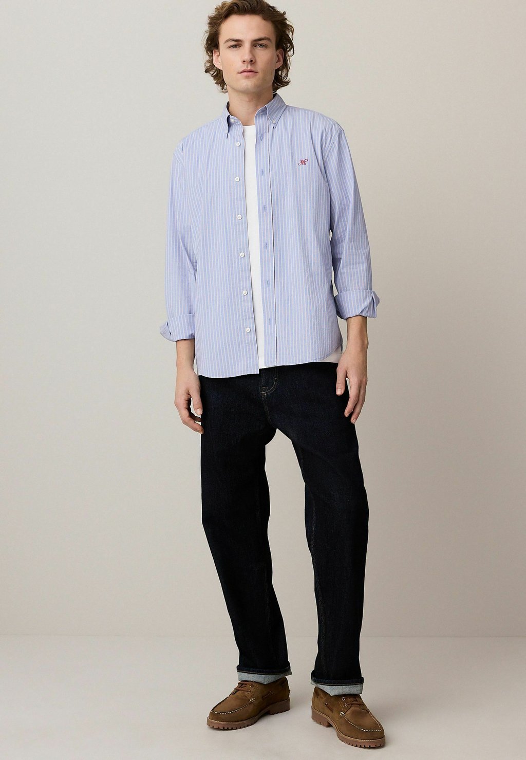 

Рубашка REGULAR FIT STRIPED LONG SLEEVE Next, синий