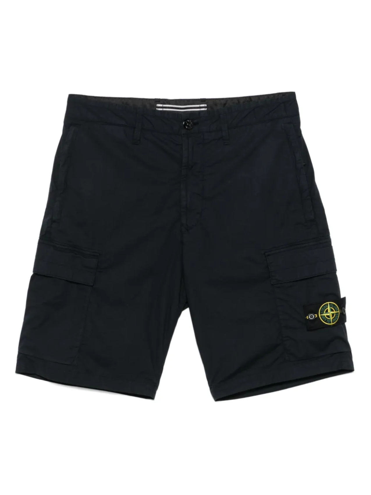 

Шорты из эластичного хлопка Stone Island, синий
