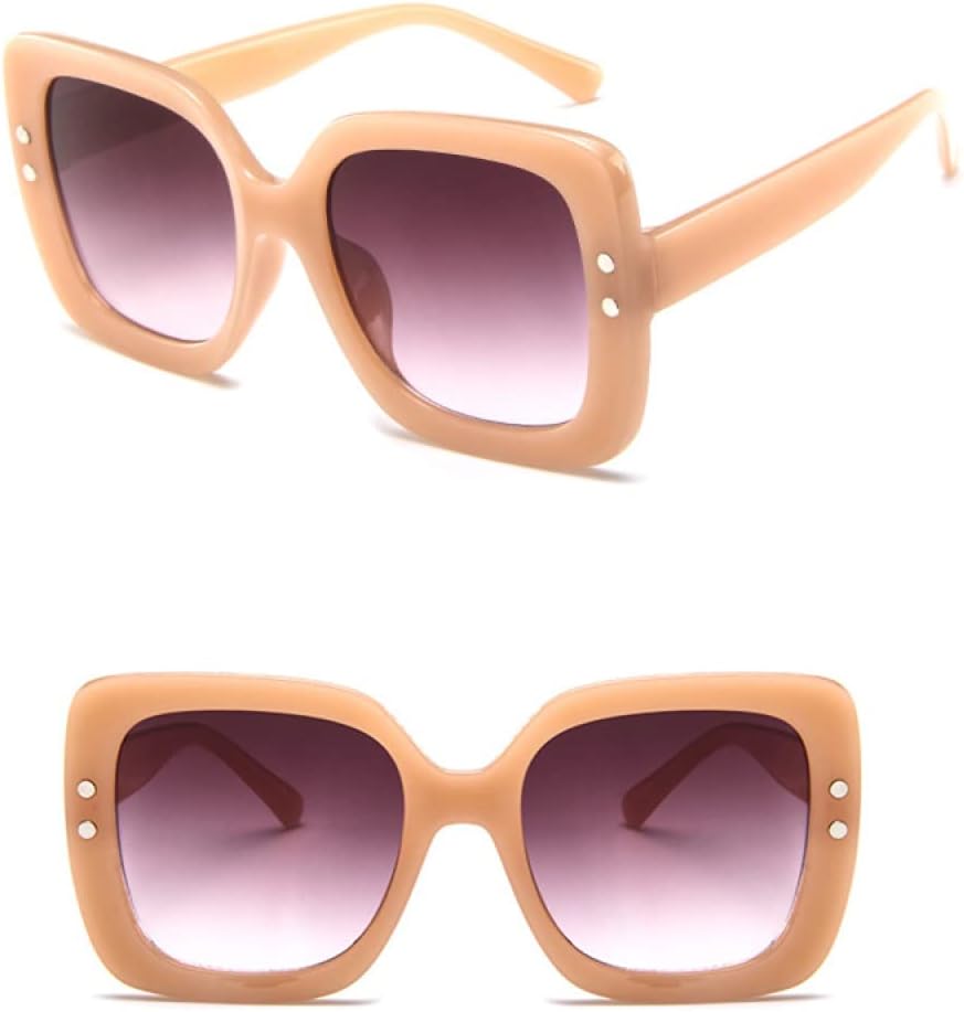 

Большие солнцезащитные очки для женщин, прозрачные градиентные солнцезащитные очки в крупной оправе, винтажные очки с защитой от УФ-излучения UV400 для женщин LANGSER, 1