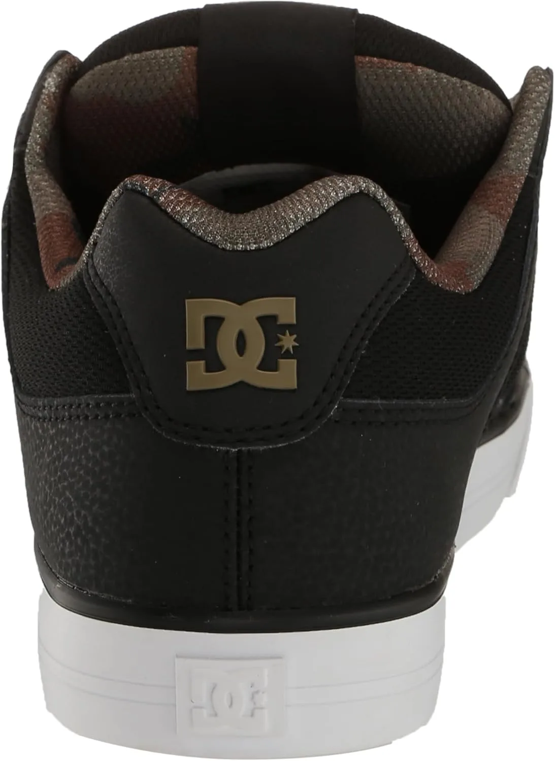 Мужские кожаные туфли из натуральной кожи Dc Shoes, черный/зеленый — фото 3