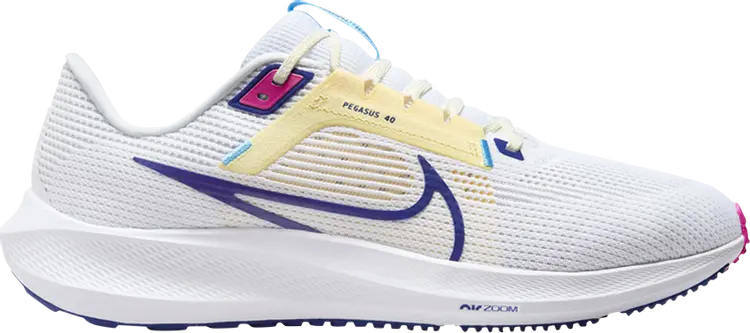 

Кроссовки Air Zoom Pegasus 40 'White Deep Royal Blue', белый, Серый, Кроссовки Air Zoom Pegasus 40 'White Deep Royal Blue', белый