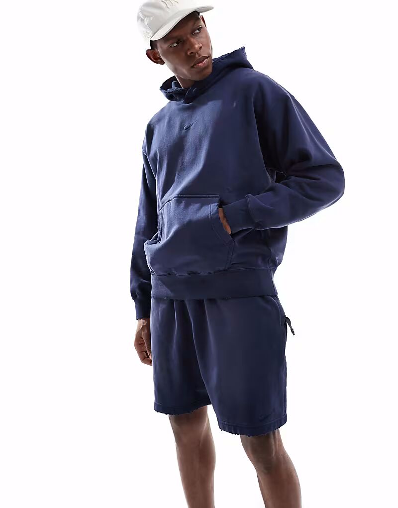

Шорты Nike Club French Terry темно-синего цвета