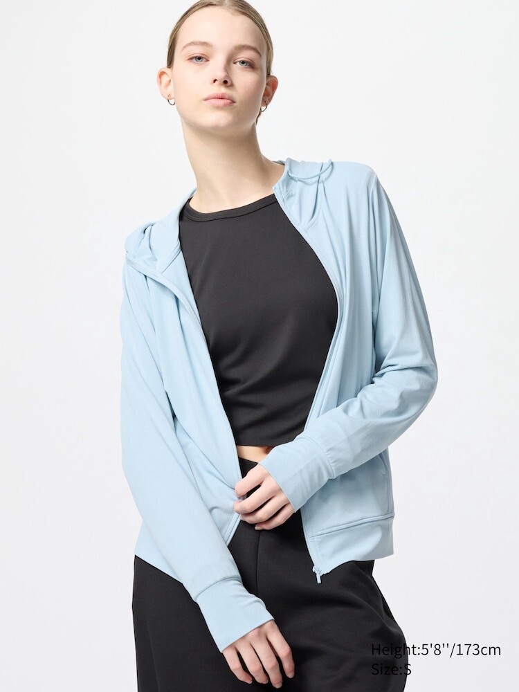 

Толстовка с капюшоном на молнии Uniqlo, цвет 61 синий