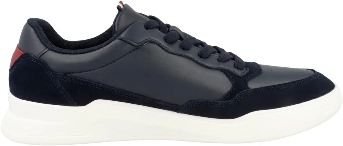 Мужские кожаные кроссовки Tommy Hilfiger Elevated Cupsole с высокой подошвой, Desert Sky — фото 3