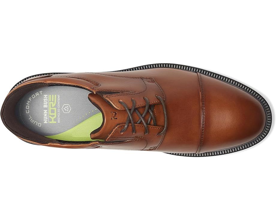Мужские оксфорды Nunn Bush Kore Icon Cap Toe Oxford Easy-On Easy-Off Dress Casual, Cognac — фото 2