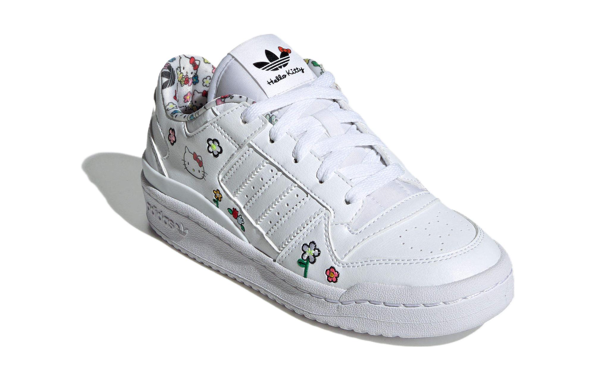 Кеды Adidas Hello Kitty X Forum Low J 'Floral' Adidas Originals, белый — фото 3