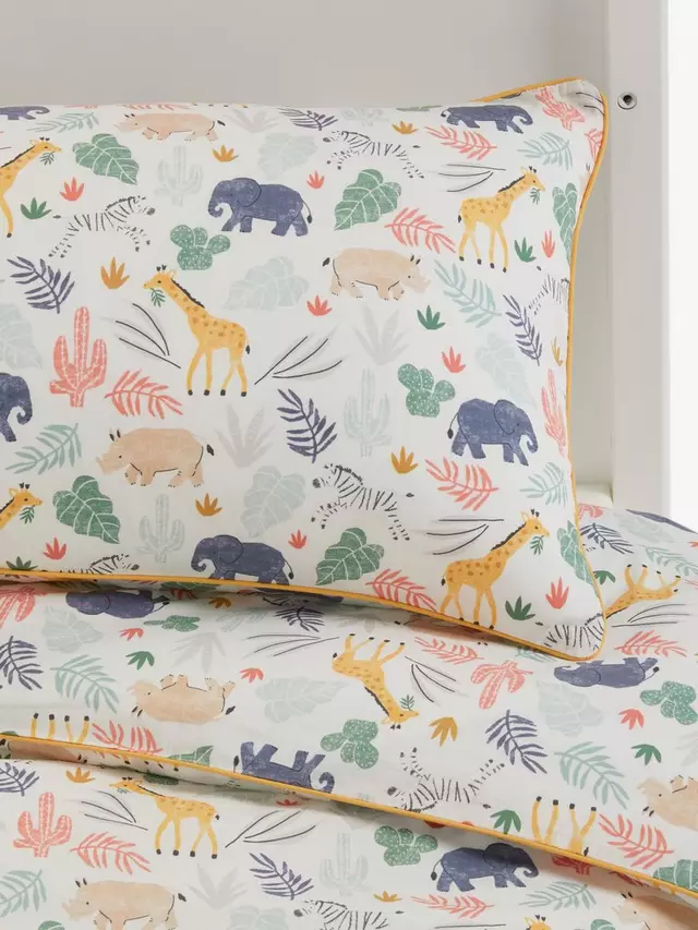 

Комплект из пододеяльников и наволочки John Lewis Kids' Safari Print Pure Cotton