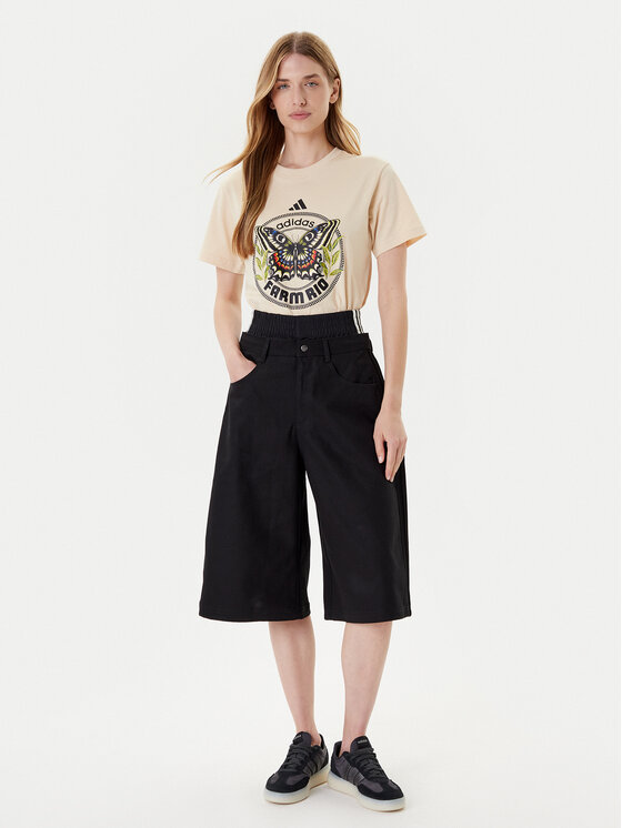 Футболка regular fit FARM Graphic JL8614 Adidas, бежевый — фото 2