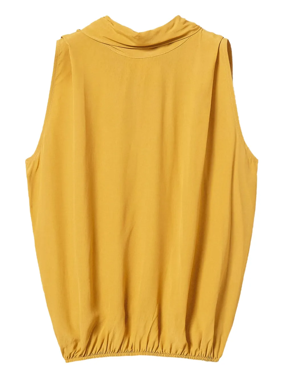 

Топ с высоким воротником и завязками TWINSET, желтый