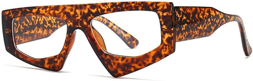 

Винтажные солнцезащитные очки неправильной формы с леопардовым принтом для женщин, модная оправа, плоские солнцезащитные очки для мужчин, очки в стиле хип-хоп MTZJH, Leopard Clear