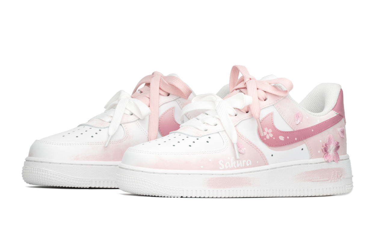 Детские кроссовки для скейтбординга Air Force 1 LE для подростков Nike, розовый/белый — фото 3