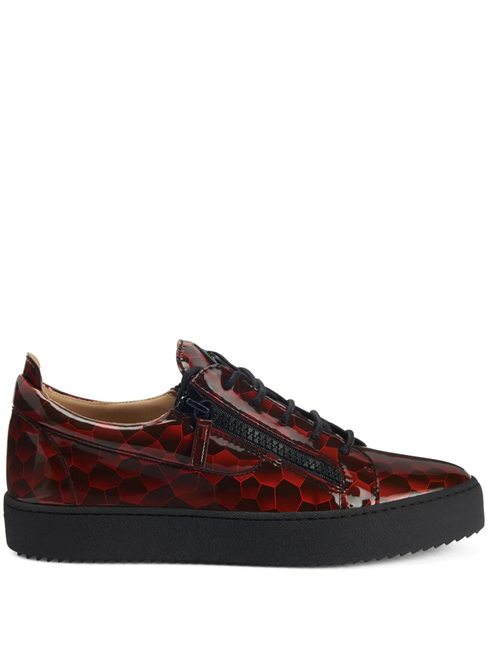 

Кеды Frankie с геометричным узором Giuseppe Zanotti, красный