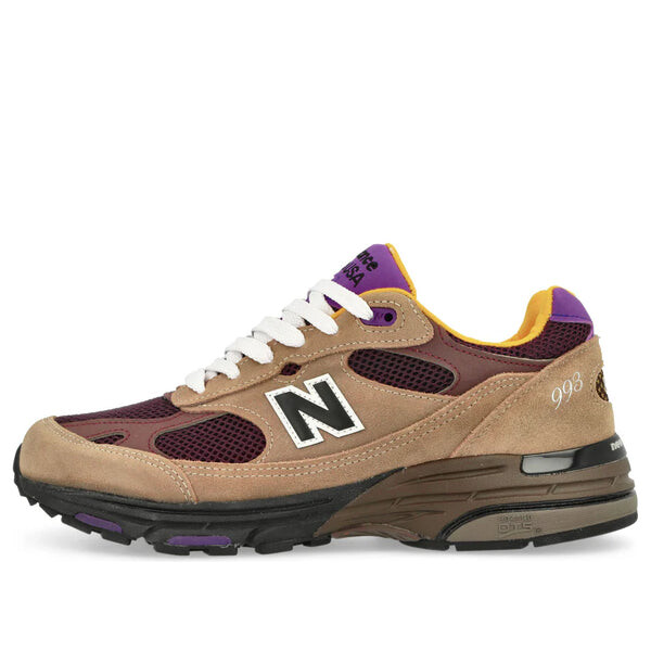 

Кроссовки 993 made in usa 'mushroom midnight violet' New Balance, мультиколор