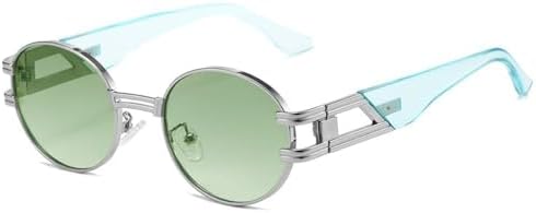 

2026 Поляризованные полуободковые круглые солнцезащитные очки для женщин, мужские солнцезащитные очки для женщин с защитой от УФ-излучения UV400, C100, один размер MTZJH, One Color