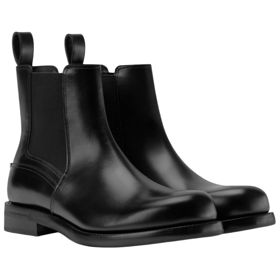 Оксфордские короткие челси бутсы мужские black LOUIS VUITTON, Original Shoe Box Included — фото 4