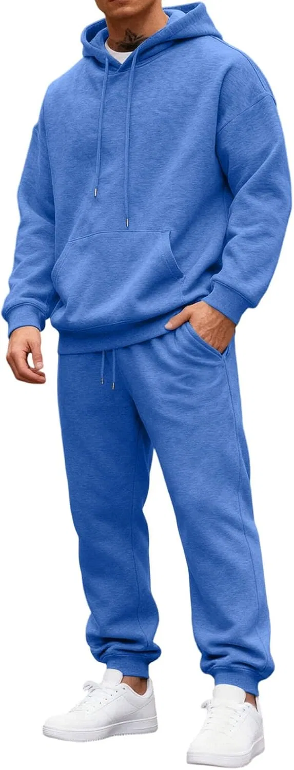 Спортивный костюм 2 предмета с капюшоном, Bh004- Blue
