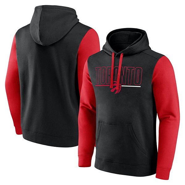 

Мужской черный худи Toronto Raptors Outline Colorblock Unbranded