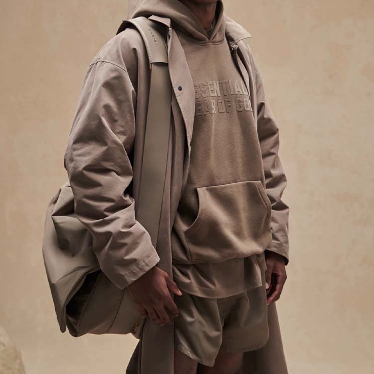 Спортивные шорты Fear of God Essentials FW22 Dock Short 'Wood' FOG-FW22-567, коричневый — фото 4
