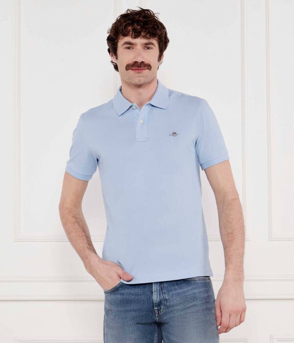 

Рубашка поло Slim fit Gant, синий