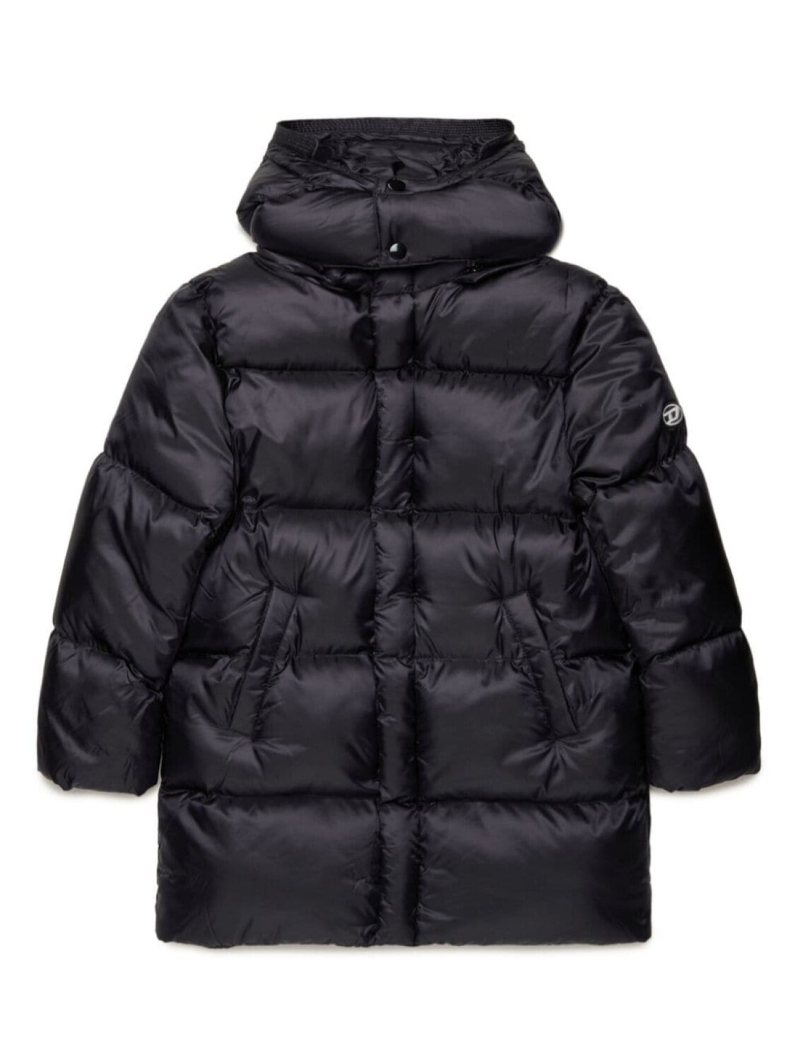 

Diesel Kids пуховик с капюшоном, черный