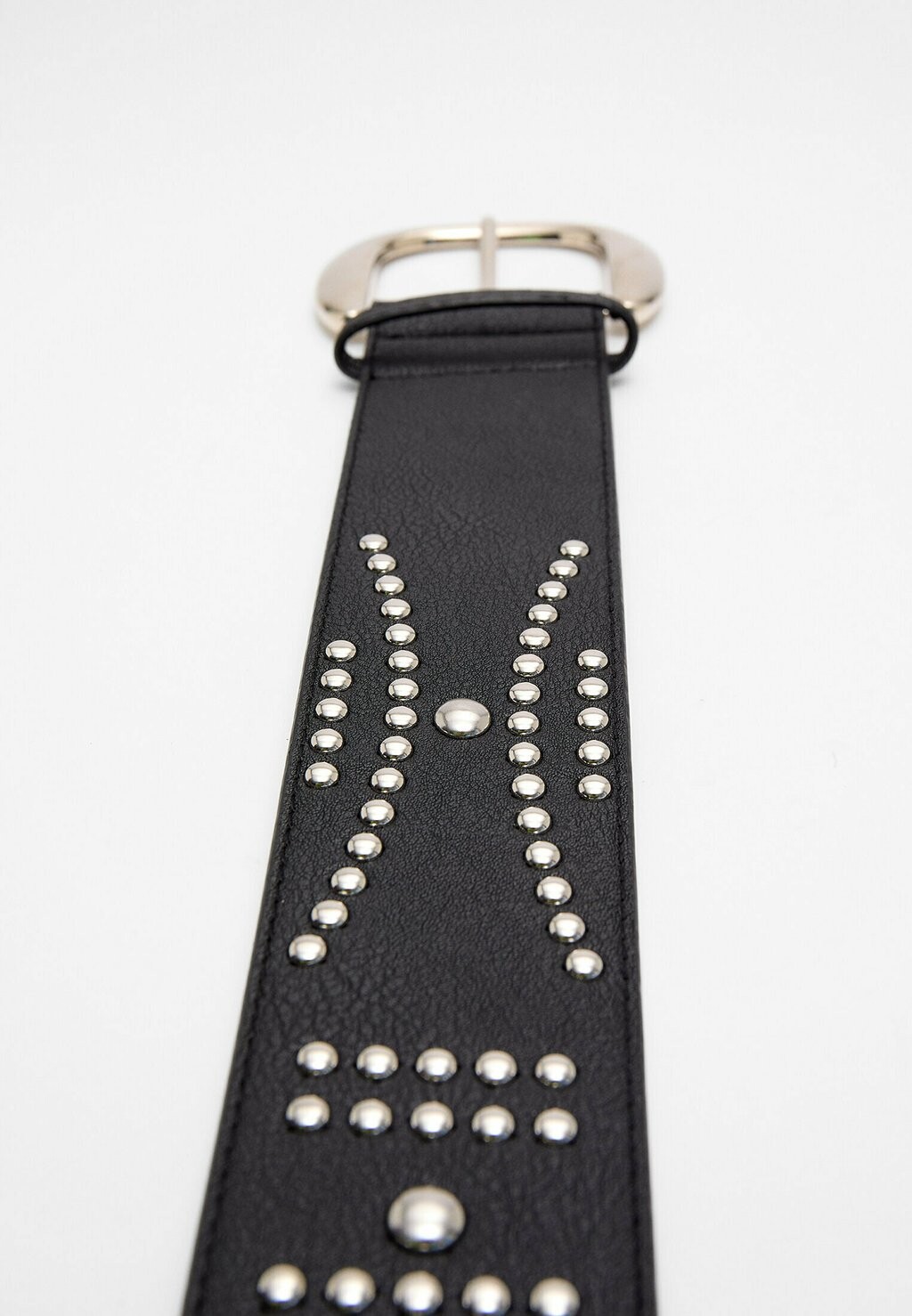 

Пояс WIDE STUDDED Stradivarius, черный