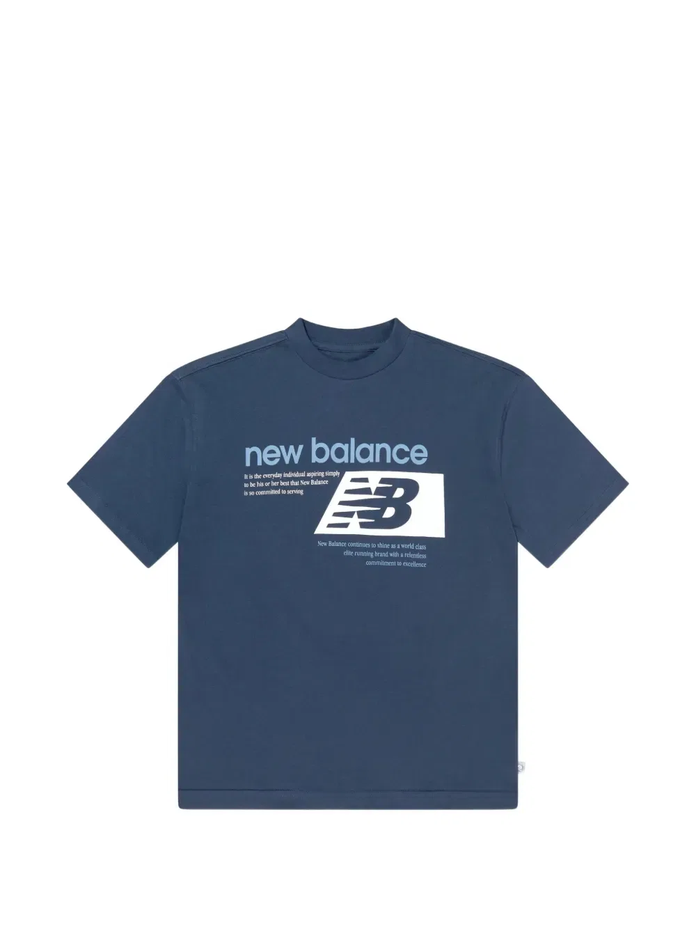 Оригинальная фирменная футболка с графическим принтом New Balance Kids, синий