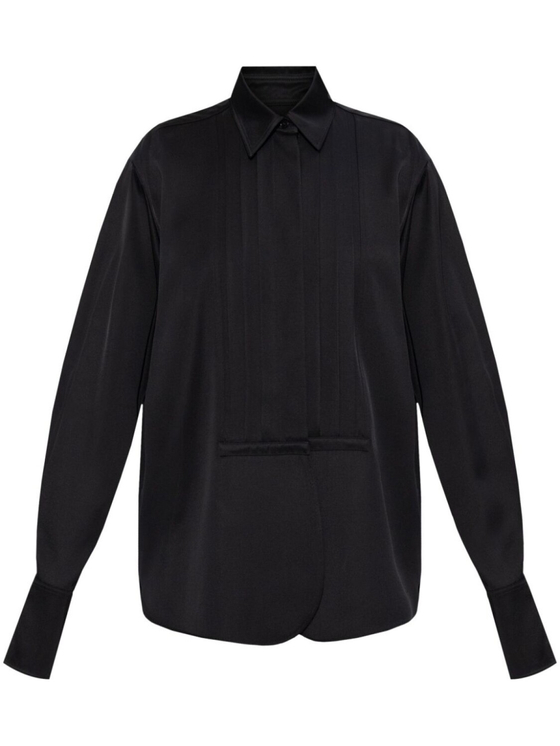

Плиссированная рубашка Jil Sander, черный