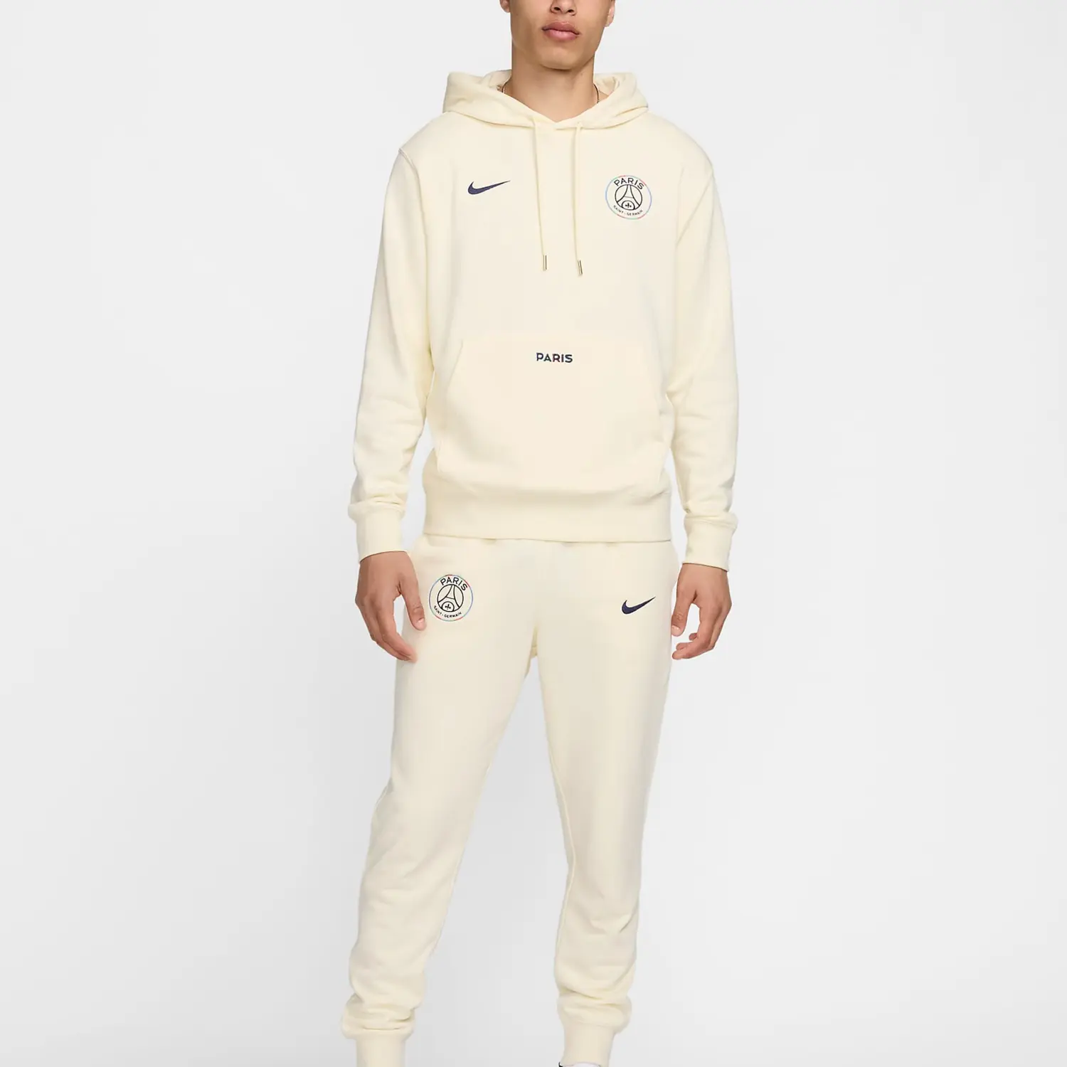 Толстовка мужская Paris Saint-Germain цвета кокосового молока Nike, цвет Coconut Milk — фото 3