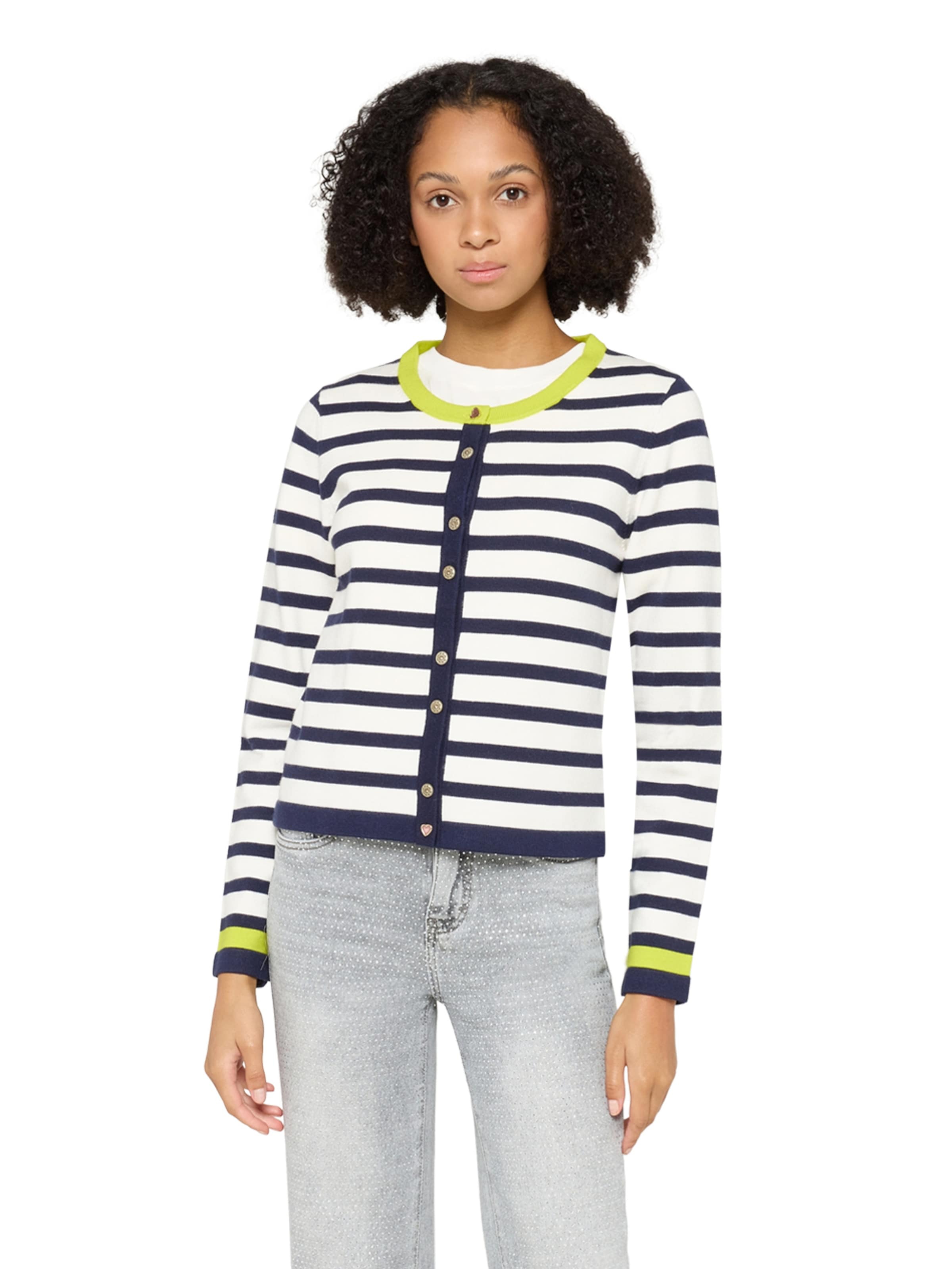 

Cartoon Вязаный кардиган в синем цвете