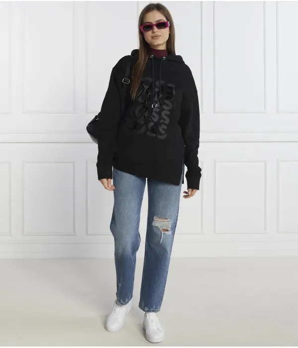 Толстовка Эханна regular fit Boss, черный — фото 2