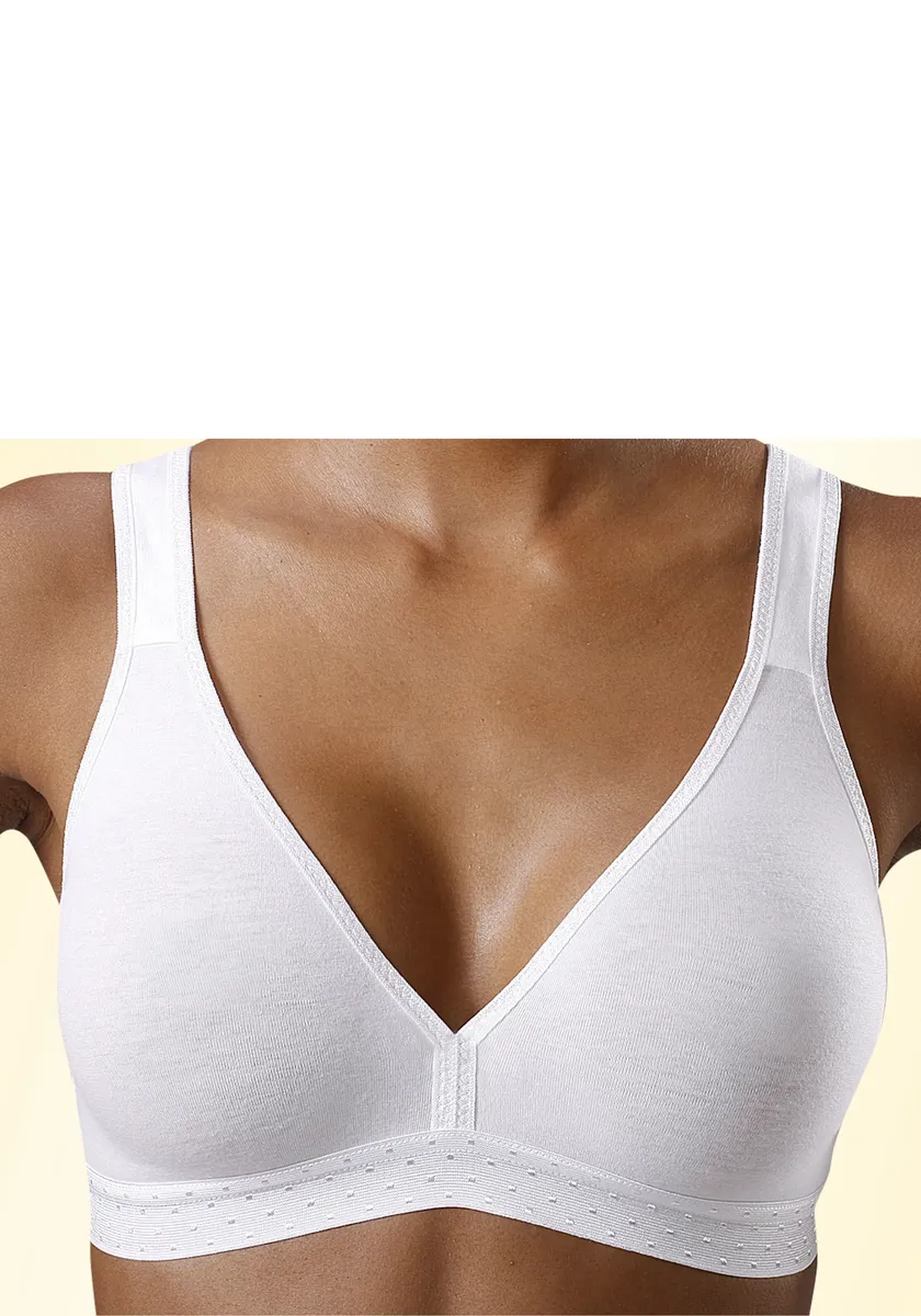 

Спортивный бюстгальтер Petite Fleur без косточек для йоги, белый