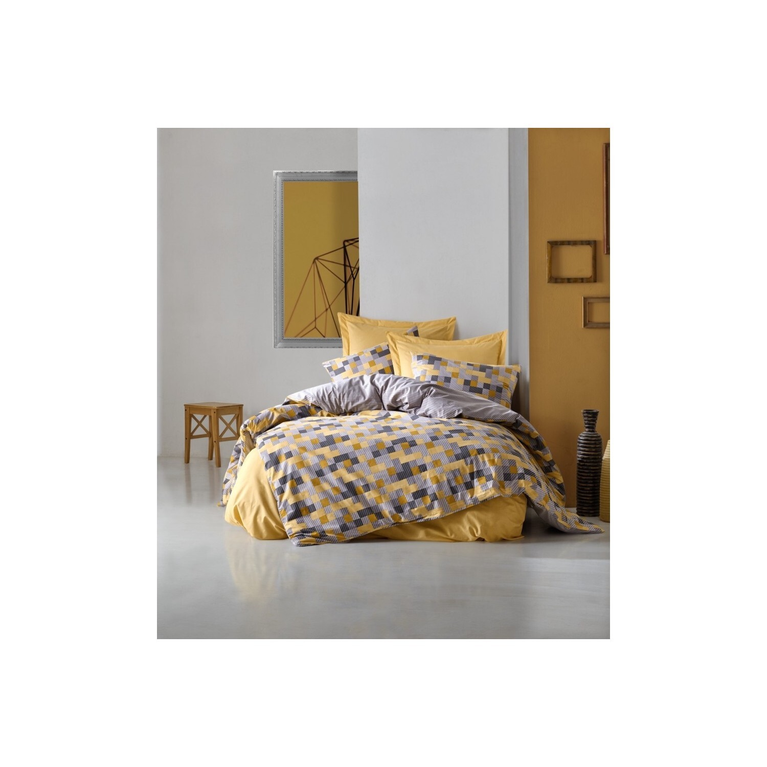 

Комплект постельного белья Cotton Box Minimal Elon Yellow