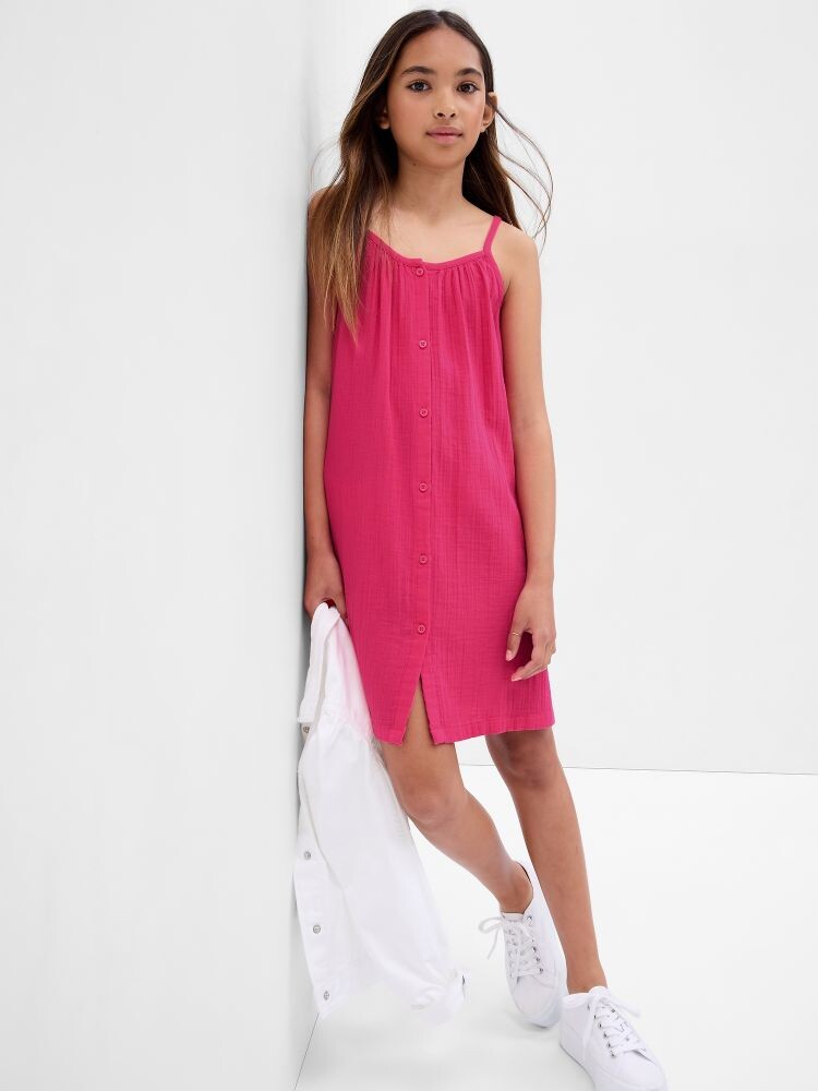 

Детское муслиновое платье Gap, розовый