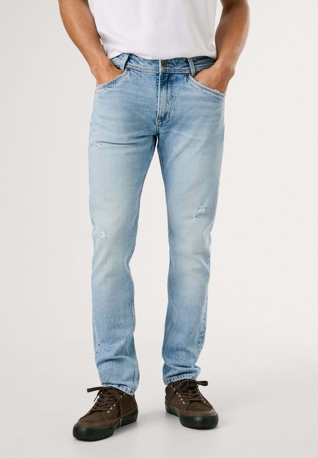 

Джинсы облегающего кроя SPIKE Pepe Jeans, светло-голубой