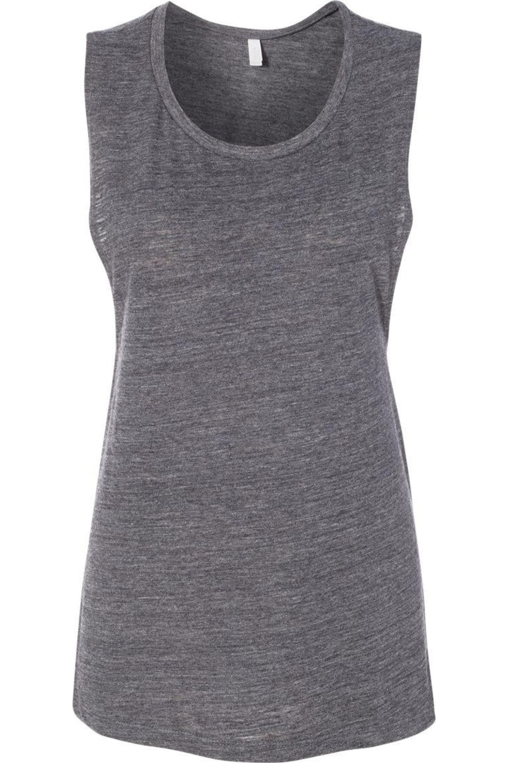 

Женская майка-топ BELLA + CANVAS Flowy Scoop Muscle, цвет asphalt slub