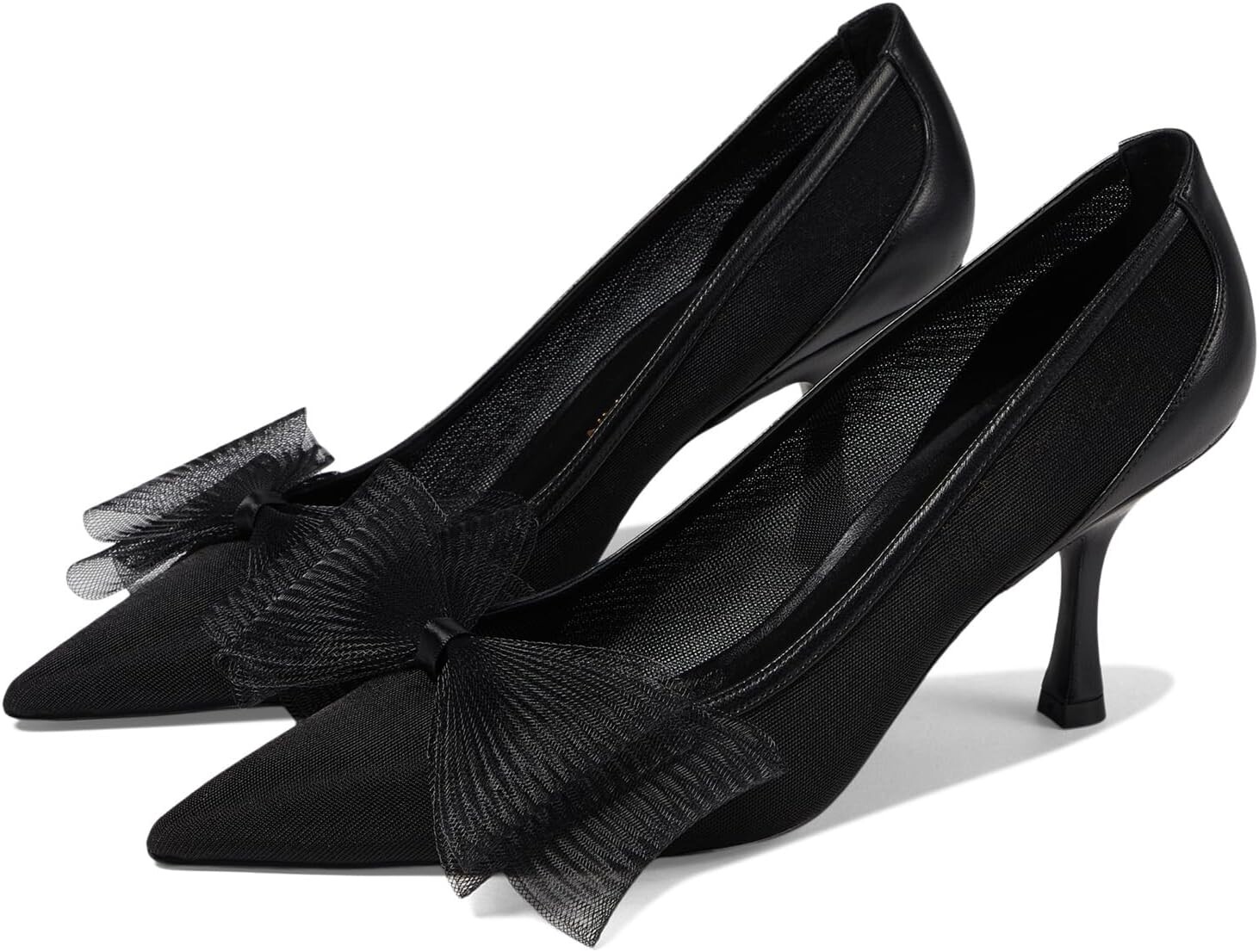 Туфли Stuart Weitzman Blushing Bow 75 Pump, черный