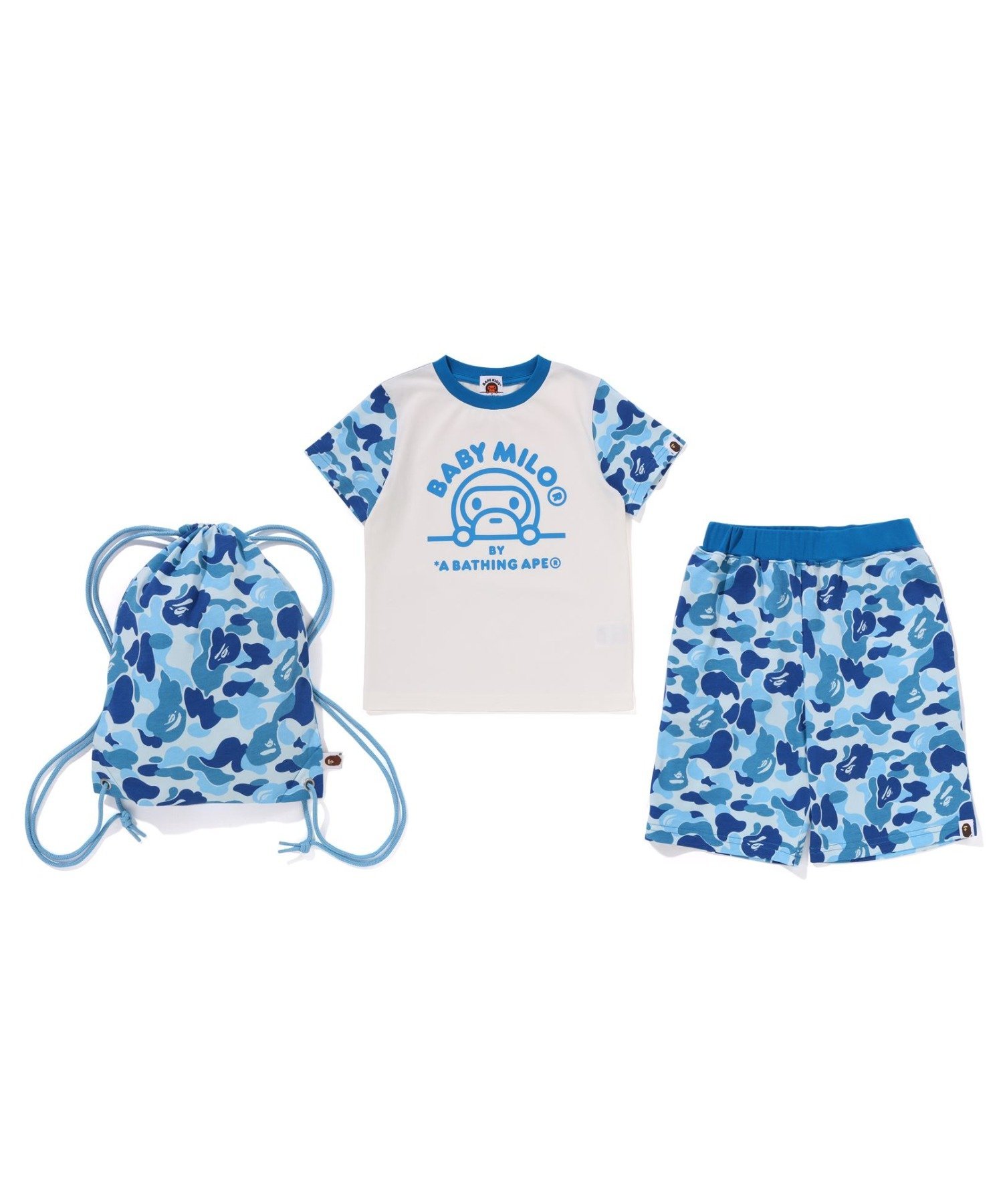 Детский подарочный набор ABC Camo Baby Milo A Bathing Ape, BLUE