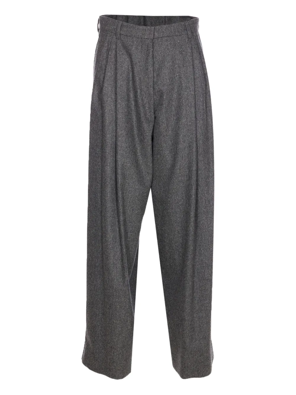 

Шерстяные брюки строгого кроя со складками 'S Max Mara, серый