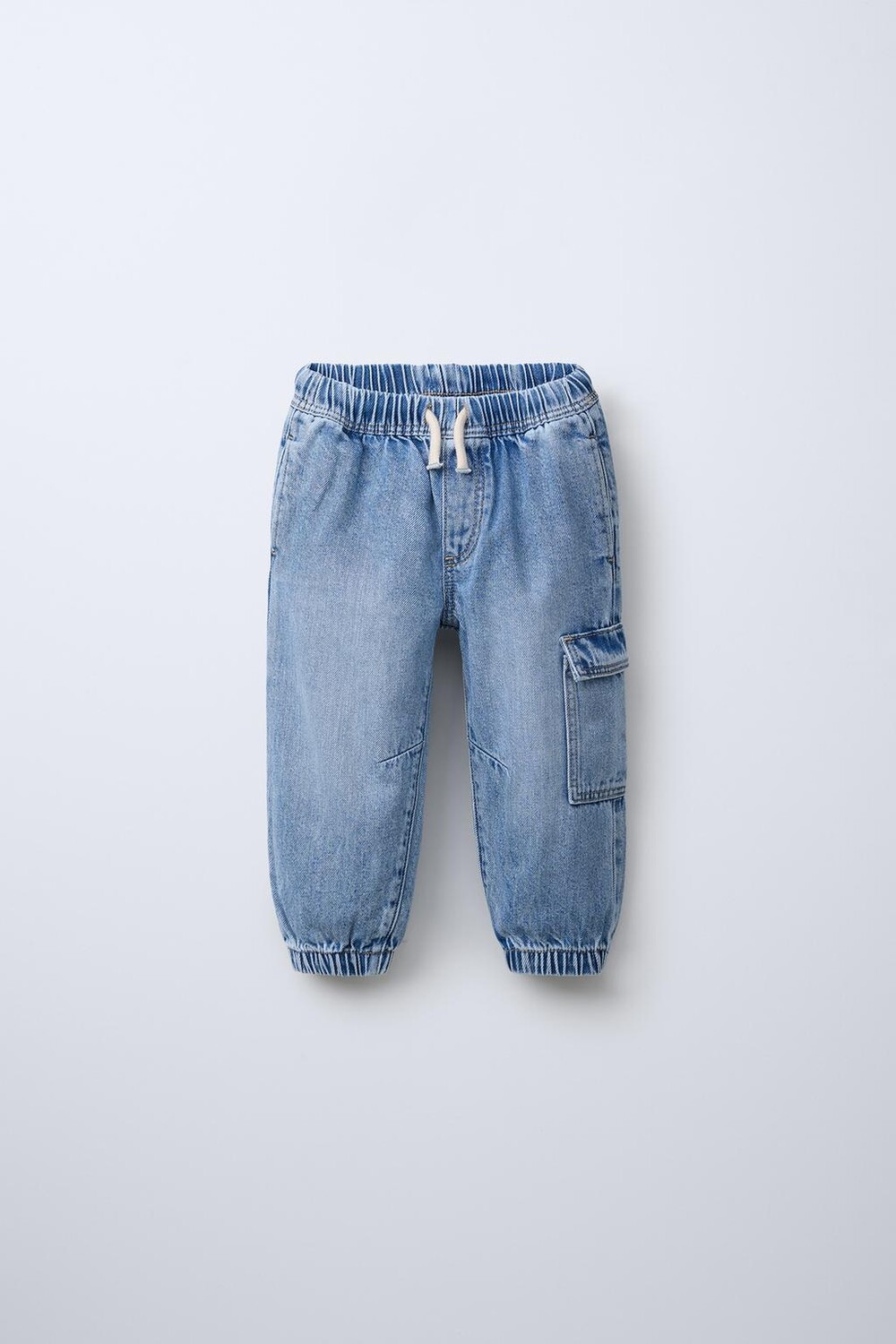 

Джинсы cargo jogger ZARA, синий