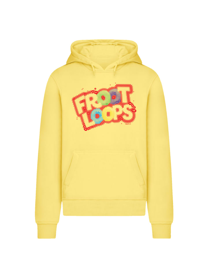 

Худи Kellogg's Froot Loops Breakfast Cereal Pop Art в цвете "такси-желтый" F4NT4STIC