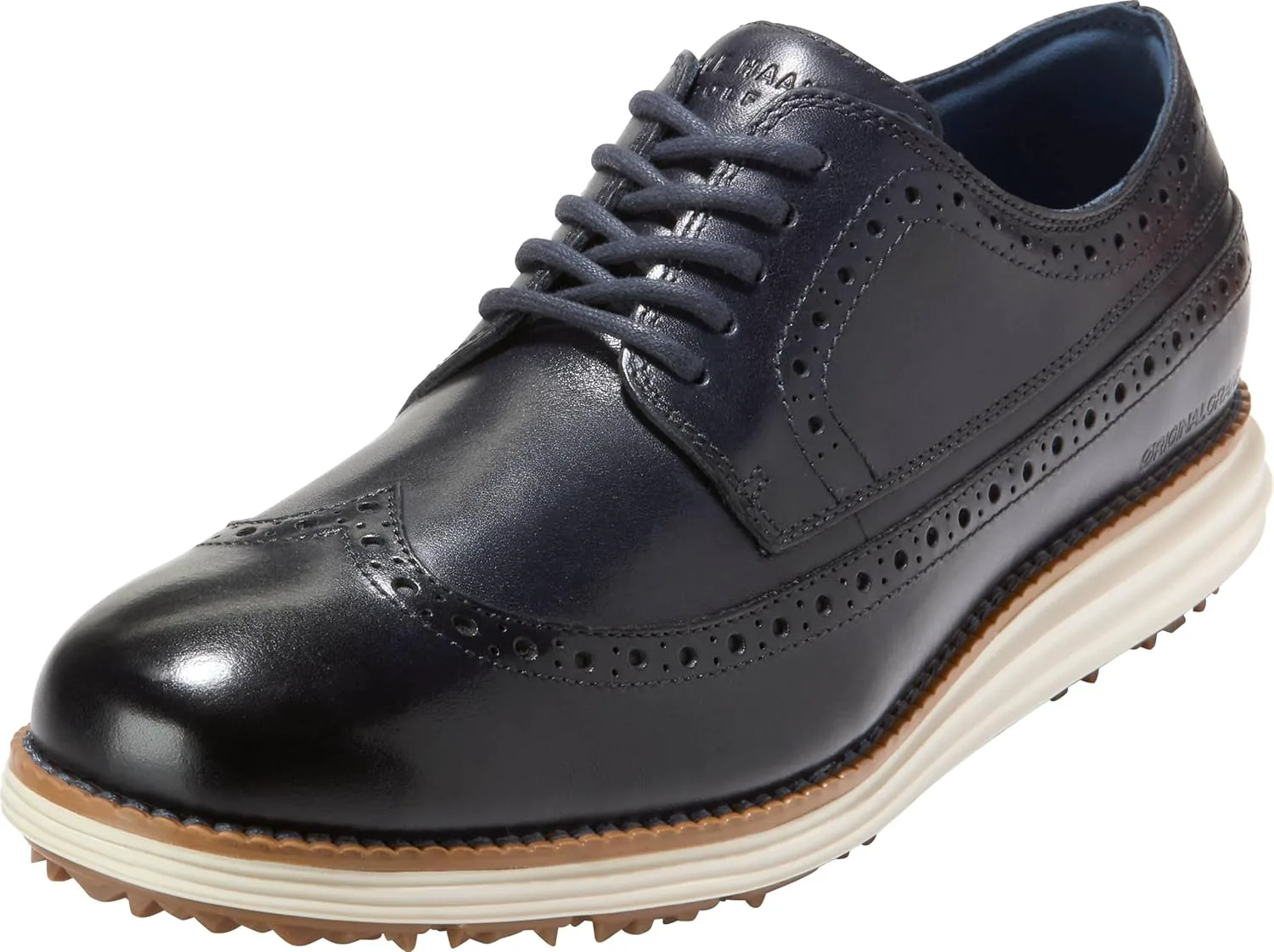 Мужские оксфорды Cole Haan Original Grand Wingtip для гольфа, слоновая кость — фото 2