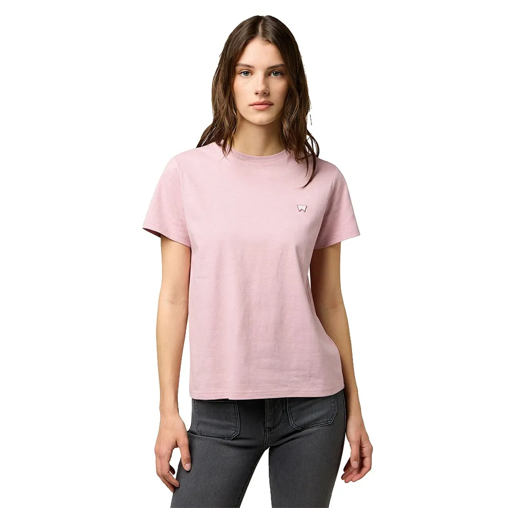 

Футболка с коротким рукавом Wrangler Sign Off Slim Fit, розовый
