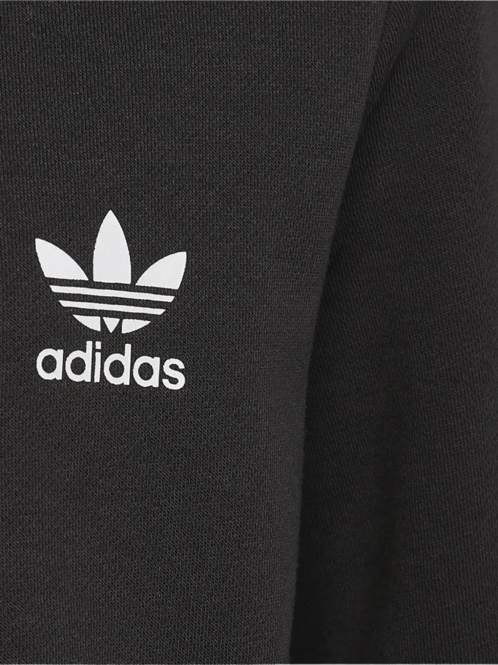 Толстовка с высоким воротником и принтом с логотипом Adidas Kids, черный — фото 4