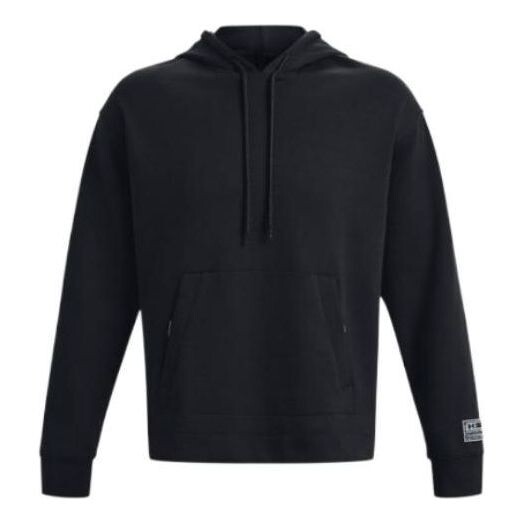 

Толстовка summit knit hoodie 'black' Under Armour, черный