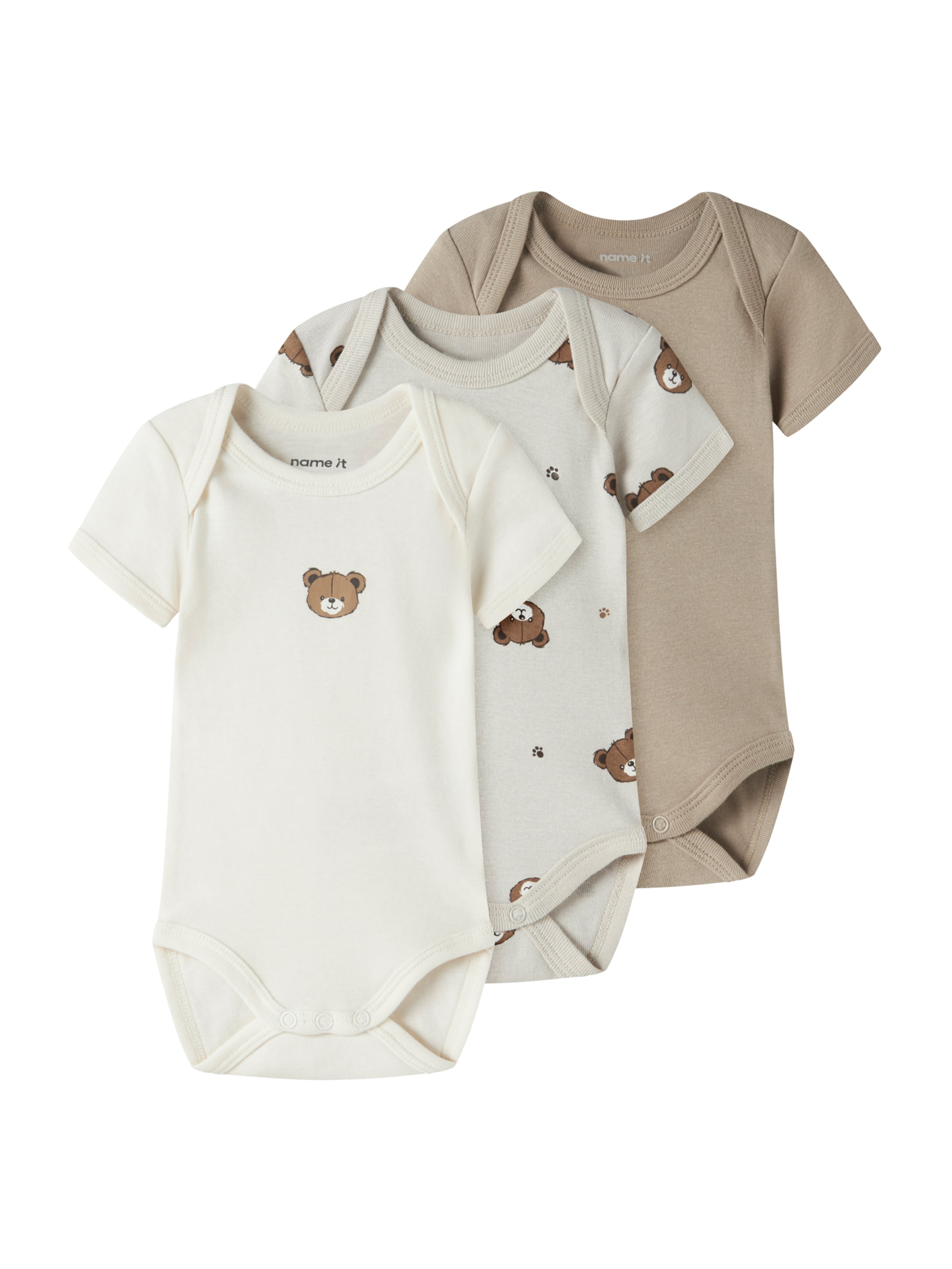 

NAME IT Комбинезон/боди Kitt, коричневый, парча, натуральный белый