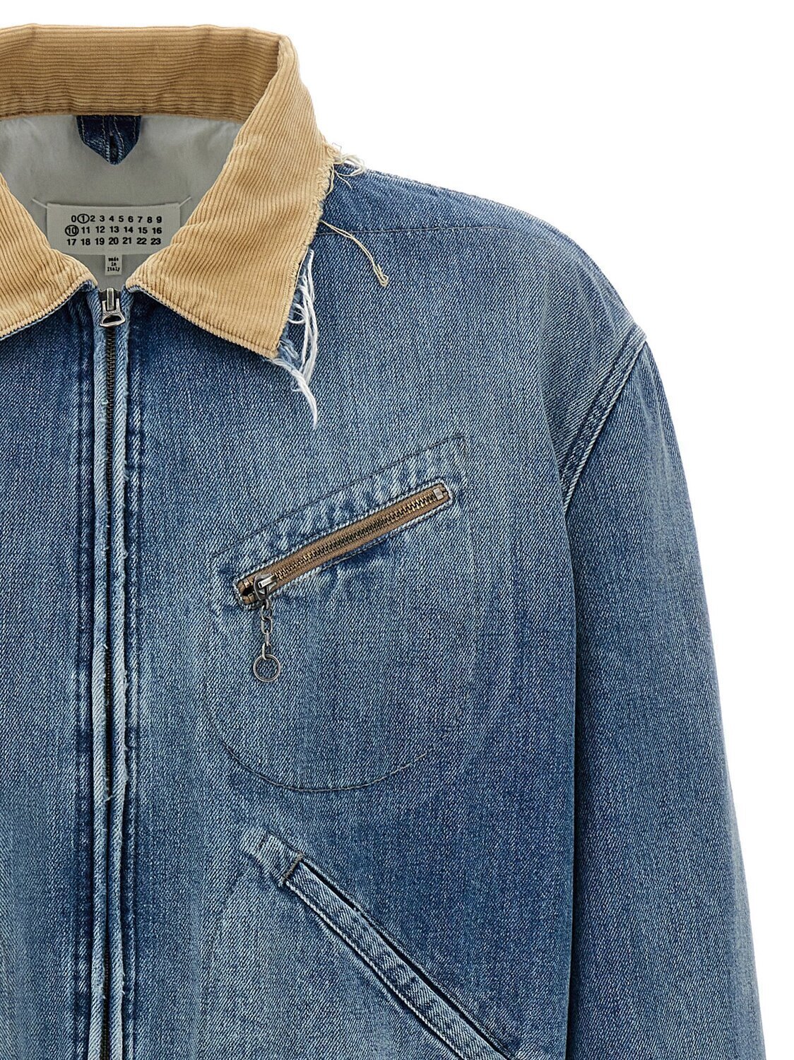 Джинсовая куртка MAISON MARGIELA, светло-голубой — фото 3