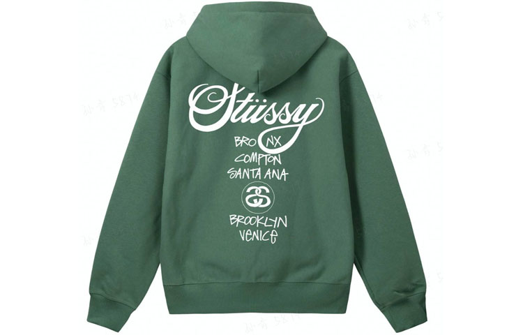 

Толстовка унисекс Stussy, зеленый